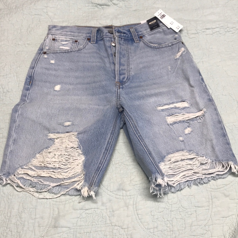Abercrombie High Rise 9 Inch Shorts